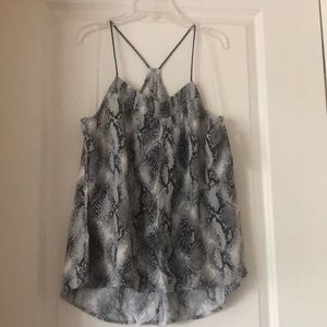 No Boundaries Snake Print Top